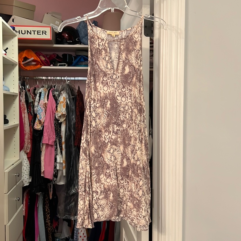 animal print dress size XS.